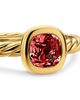 David Yurman Dy Mercer A Color Cable Ring in 18K Yellow Gold with Rhodolite Garnet 5.5mm - 4