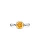 David Yurman Dy Mercer A Color Cable Ring in Sterling Silver with 14K Yellow Gold and Citrine 5.5mm - 3