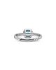 David Yurman Dy Mercer A Color Cable Ring in Sterling Silver with 14K Yellow Gold and Hampton Blue Topaz 5.5mm - 5