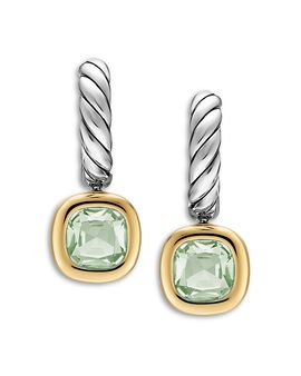 David Yurman Dy Mercer A Color Drop Earrings in Sterling Silver with 14K Yellow Gold