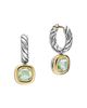 David Yurman Dy Mercer A Color Drop Earrings in Sterling Silver with 14K Yellow Gold - 3