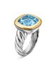 David Yurman Dy Mercer Color Stone Ring in Sterling Silver with 14K Yellow Gold and Sky Blue Topaz, 13.5mm - 4