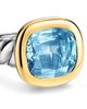 David Yurman Dy Mercer Color Stone Ring in Sterling Silver with 14K Yellow Gold and Sky Blue Topaz, 13.5mm - 6