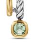 David Yurman Dy Mercer Color Two Row Drop Earrings in Sterling Silver with 18K Yellow Gold and Prasiolite, 19.5mm - 3