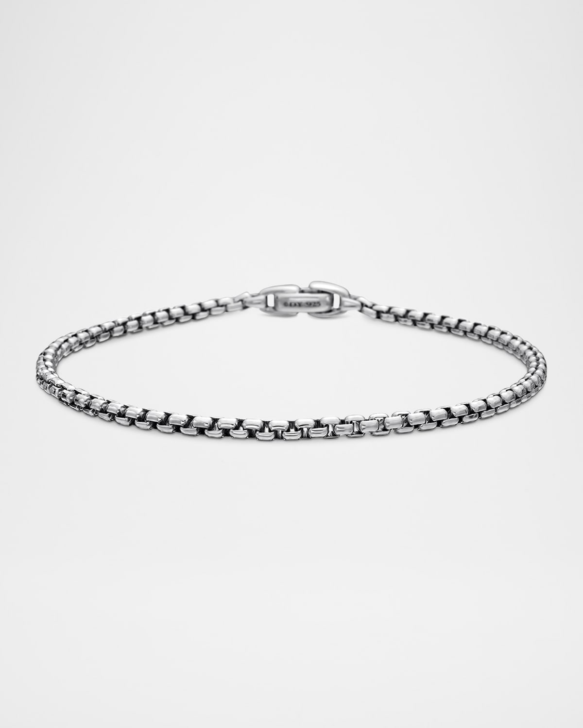 David Yurman Men's Box Chain Bracelet in Silver, 2.7mm