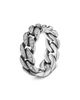 David Yurman Men's Curb Chain Band Ring in Sterling Silver with Diamonds, 8mm - 3
