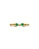 David Yurman Micro Cablespira Flex Open Ring in 18K Yellow Gold with Blue Sapphires, 2.5mm - 3