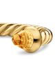 David Yurman Micro Cablespira Flex Open Ring in 18K Yellow Gold with Citrine, 2.5mm - 4