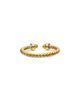 David Yurman Micro Cablespira Flex Open Ring in 18K Yellow Gold with Citrine, 2.5mm - 5