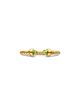 David Yurman Micro Cablespira Flex Open Ring in 18K Yellow Gold with Peridot, 2.5mm - 3