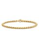 David Yurman Sculpted Cable Chain Bracelet in 18K Yellow Gold 3.7mm - 1