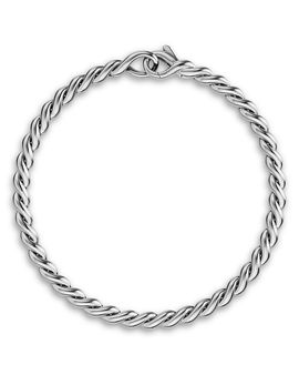 David Yurman Sculpted Cable Chain Bracelet in Sterling Silver 3.7mm