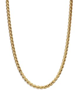 David Yurman Sculpted Cable Chain Necklace in 18K Yellow Gold, 5.7mm