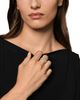 David Yurman Sculpted Cable Flex Band Ring in 18K White Gold with Diamonds, 7.5mm - 2