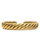 David Yurman Sculpted Cable Flex Bracelet in 18K Yellow Gold, 11mm - 1