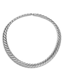 David Yurman Sculpted Cable Flex Necklace in Sterling Silver, 11mm