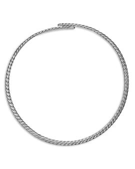 David Yurman Sculpted Cable Flex Necklace in Sterling Silver, 5mm