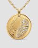 David Yurman Women's Athena Medallion Amulet in 18K Yellow Gold with Diamonds, 28.3MM - 1