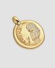 David Yurman Women's Athena Medallion Amulet in 18K Yellow Gold with Diamonds, 28.3MM - 2