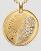 David Yurman Women's Athena Medallion Amulet in 18K Yellow Gold with Diamonds, 28.3MM - 4