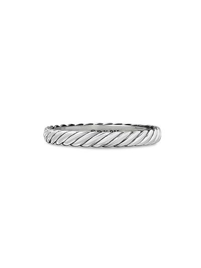 David Yurman Women's Cable Collectibles Stack Ring in Sterling Silver, 3mm
