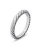 David Yurman Women's Cable Collectibles Stack Ring in Sterling Silver, 3mm - 4