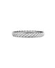 David Yurman Women's Cable Collectibles Stack Ring in Sterling Silver, 3mm - 8