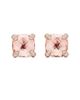 David Yurman Women's Chatelaine Stud Earrings in 18K Rose Gold with Morganite and Diamonds, 8mm - 7