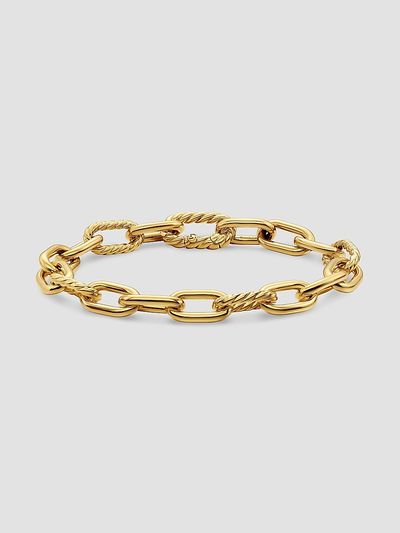David Yurman Women's DY Madison Chain Bracelet in 18K Yellow Gold, 8.5MM