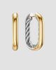 David Yurman Women's DY Madison Smooth Hoop Earrings in Sterling Silver with 14K Yellow Gold, 29.5MM - 1