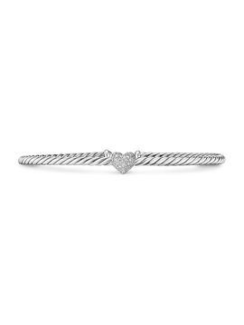 David Yurman Women's Heart Station Bracelet in Sterling Silver