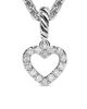 David Yurman Women's Micro Pavé Open Heart Amulet in Sterling Silver with Diamonds, 6.8MM - 5