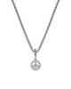 David Yurman Women's Micro Pavé Peace Sign Amulet in Sterling Silver with Diamonds, 7.6MM - 1