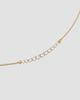 David Yurman Women's Petite Pavé Tapered Bar Necklace in 18K Yellow Gold - 4