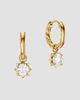 David Yurman Women's Petite Pave Stone Drop Earrings in 18K Yellow Gold with Diamonds, 4.5MM - 2