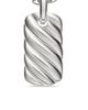 David Yurman Women's Petite Sculpted Cable Tag in Sterling Silver, 24MM - 4