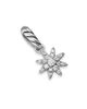 David Yurman Women's Petite Starburst Pendant in Sterling Silver with Full Pavé Diamonds, 10MM - 2