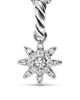 David Yurman Women's Petite Starburst Pendant in Sterling Silver with Full Pavé Diamonds, 10MM - 4