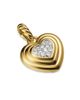 David Yurman Women's Puffy Heart Amulet in 18K Yellow Gold with Diamonds, 17MM - 2