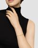 David Yurman Women's Sculpted Cable Bar Chain Bracelet in 18K Yellow Gold, 2MM - 2