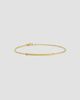 David Yurman Women's Sculpted Cable Bar Chain Bracelet in 18K Yellow Gold, 2MM - 4