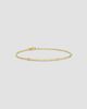 David Yurman Women's Sculpted Cable Bar Chain Bracelet in 18K Yellow Gold with Diamonds, 2MM - 1
