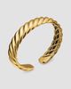 David Yurman Women's Sculpted Cable Flex Bracelet in 18K Yellow Gold, 11MM - 2