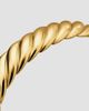 David Yurman Women's Sculpted Cable Flex Bracelet in 18K Yellow Gold, 11MM - 4