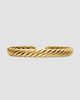 David Yurman Women's Sculpted Cable Flex Bracelet in 18K Yellow Gold, 7.5MM - 1