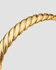 David Yurman Women's Sculpted Cable Flex Bracelet in 18K Yellow Gold, 7.5MM - 4