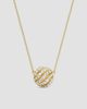 David Yurman Women's Sculpted Cable Pendant Necklace in 18K Yellow Gold - 1