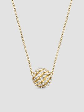 David Yurman Women's Sculpted Cable Pendant Necklace in 18K Yellow Gold