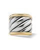 David Yurman Women's Sculpted Cable Saddle Ring In Sterling Silver - 4