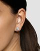David Yurman Women's Sculpted Cable Stud Earrings in Sterling Silver with Diamonds, 9MM - 3
